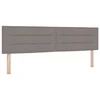 LED glava postelje Taupe blago