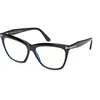 Tom Ford Ženski okvir za dioptrijske naočare Blue Block 0FT6064-B 156, Crni