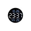 Digitalna stenska ura, premer 25 cm, PH BLACK