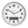 slomart Stenska ura DCF Moorea, 30 cm, srebrna