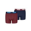 PUMA Everyday Basic Boxers Youth (2-pack), Clothing, Red/Navy, 12