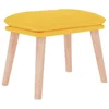 Vidaxl Stolček za noge gorčično rumen 45x29,5x35 cm blago