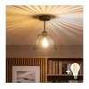 Brilagi - LED plafonski luster CERIA WIRE 1xE27/60W/230V prečnik 21 cm crna