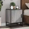 Noćni ormarići 2 kom Sivi Sonoma Konstruirano drvo i metal
