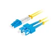 Lanberg SM SC/UPC-LC/UPC DUPLEX 3.0mm LSZH G657A1 2m rumen optični patchcord