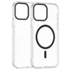 Transparent Color Ring MagSafe maska za iPhone 15 Pro Max – Crna
