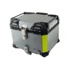 Moto kofer zadnji MVX alu 36 l, srebrni, sa naslonom