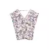VERO MODA Bluza VMCHERIE  svetlo modra / rjava / roza / off-bela