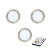 Eglo 78737 - Komplet 3x LED prigušiva ugradna plafonska svetla TINUS LED/17W/230V + daljinski upravljač