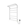 Kupatilski rebrasti radijator HOME 95W/230V 77x53 cm, nerđajući čelik/bela, desna