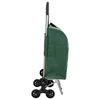 vidaXL vidaXL Nakupovalni voziček s plezalnim kolesom Zelena 38 L, (22094805)
