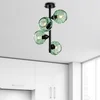 Opviq Luster Benek-15-14495, 40x40x55cm, IP20, Crno-zeleni