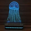 3D dekorativna lampa A005 Meduza BLACK CUT