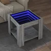 Stolić za kavu LED boja hrasta 53x53x45 cm konstruirano drvo