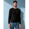 Sweter męski czarny Dstreet
