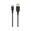 DENMEN Kabl D01T Type C USB data 2/4A 1m/ crna