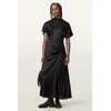 AllSaints obleka A-kroja s svilo ROSIE