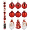 ENA Set novogodišnjih ukrasa 3cm 9/1 508946/ crvena