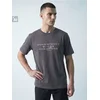 Sinsay - Pamučna slim fit majica kratkih rukava Active - tamno siva