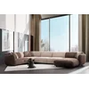 Atelier del Sofa Ugaona garnitura Pavia, 240x430x90 cm, Krem-braon