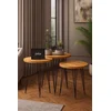 Hanah Home Set uklopivih stočića, 3 komada, Krem