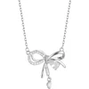 Ogrlica Elegant Bow - Srebrna KP38418