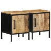 Noćni ormar 2 pcs Smeđa i crna 30 x 30 x 40 cm
