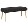 vidaXL klop Enobarvno Črna 110 x 40 x 46 cm Bouclé