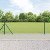 Heksagonalna ograda s betonskom osnovom 100 x 0,5 m Zelena