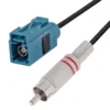 Fakra Code-Z adapter iz vtičnice na RCA vtič 20 cm
