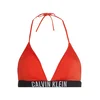 Calvin Klein Swimwear Bikini zgornji del oranžno rdeča/črna/off-bela