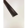 Ravna aluminijasta letev 25 mm temno rjava