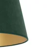 Duolla Senzor svetlobe Cone višina 18 cm, temno zelena/zlata - temno zelena, zlata - Tkanine/tekstil