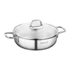 Saute pan, stainless steel, with lid, 26cm/3.6L, Perla - Korkmaz