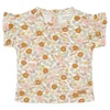 little dutch dekliška majica s kratkimi rokavi vintage little flowers printed