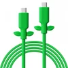 Večnamenski kabel USB-C Powkong Vine - zeleni
