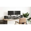 Stalak za monitor boja betona 100x27x15 cm konstruirano drvo