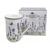 Velika porcelanasta skodelica 400 ml v darilni škatli, kolekcija Lavender