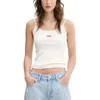 Tommy Jeans Ženska majica na bretele, Bela
