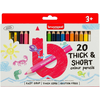 Bruynzeel Kids Short/Thick barvice, 20 set