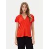 Vero Moda Bluza Bella 10327551 Rdeča Regular Fit