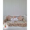 Bubamara037 Pletenica za krevetac, Četvorostruka, 120cm, Krem