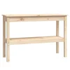 Vidaxl Konzolna mizica 110x40x75 cm trdna borovina