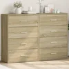 Komoda 2 kom boja hrasta sonome 60x31x84 cm konstruiranog drva