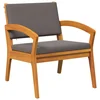 Bistro set s jastukom 3 pcs Smeđa Poliester