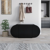 HANAH HOME Cipelarnik Pozy Shoe Bench Black