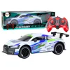 slomart LEAN TOYS Športni avto na daljinsko vodenje RC 1:10, 25 km/h, LED luči, bel