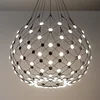 Luceplan Mesh Brezžična viseča svetilkaO 80cm 1m - Dnevna soba/jedilnica - Sodobni - črna - Kovina