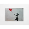 Wallity Slika devojčice sa balonom 50x70 cm siva