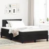 LED Box Spring Krevet s jastukom Crna 120 x 200 cm Baršun